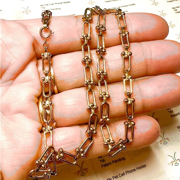 18K Solid Gold Necklace - Picture 1 of 1